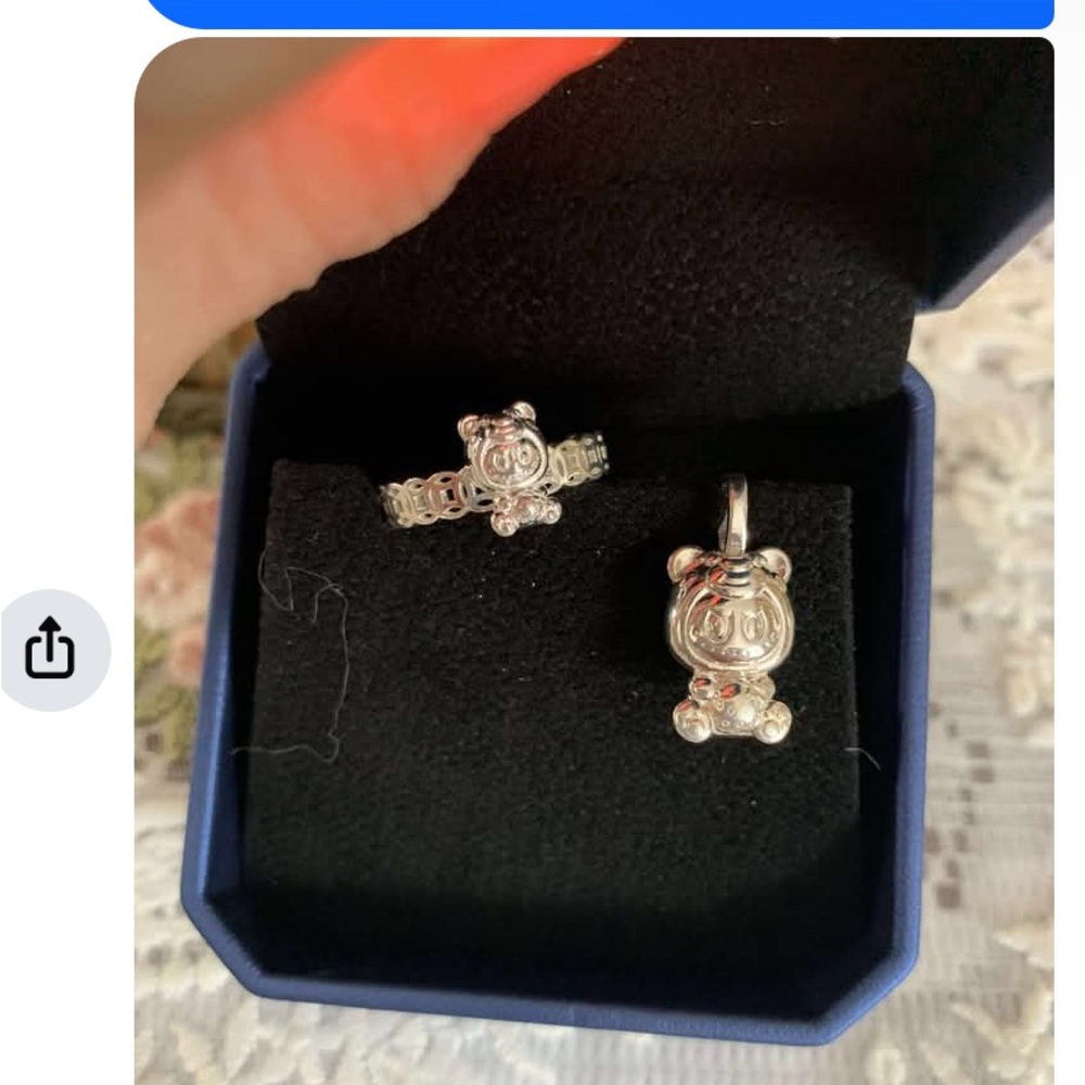 Sterling silver Labubu set